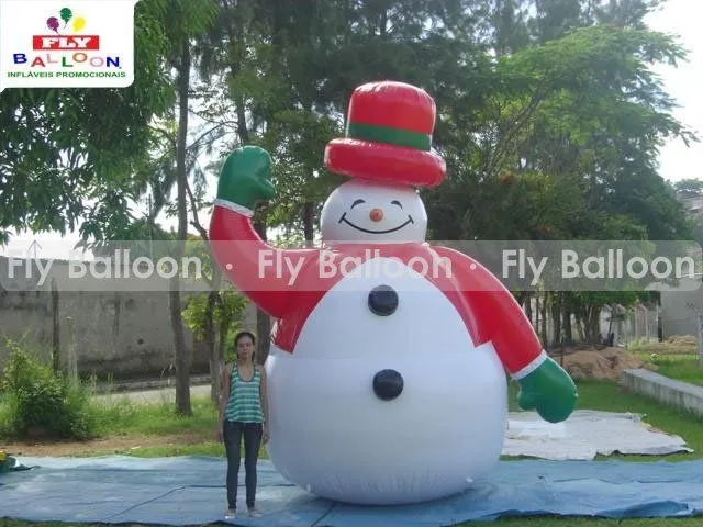 Boneco de neve inflável gigante promocional